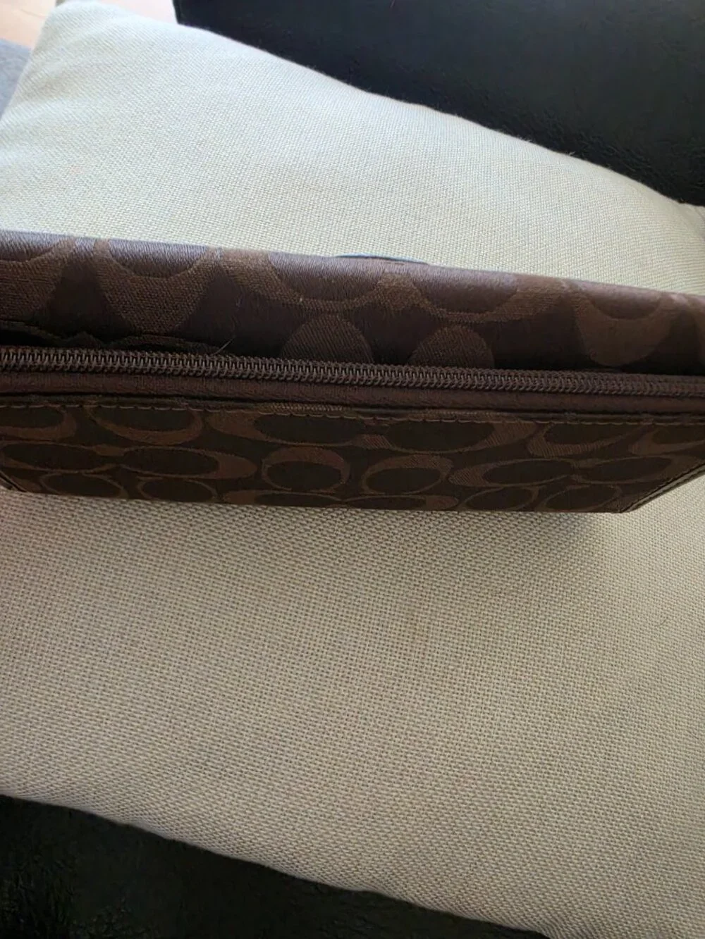 Coach Signature Brown Buckle Wallet